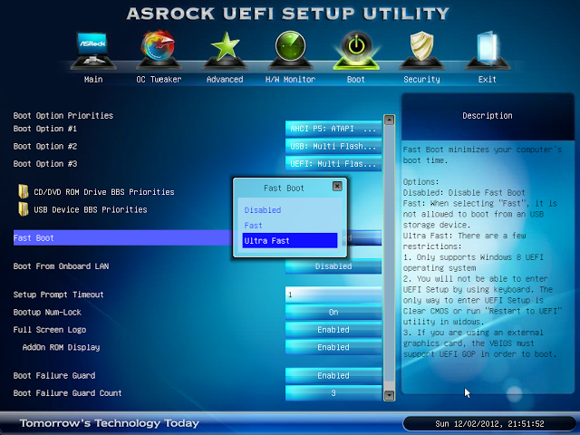 [教學] Windows 8 + UEFI 快速啟動/快速開機